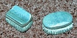 2 Mens Hairbrushes ( white metal )