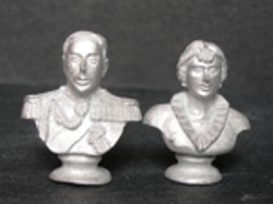 Pair of Busts George VI / Queen Elizabeth