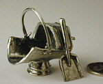 Coal scuttle and shovel