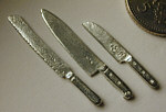 3 kitchen knives